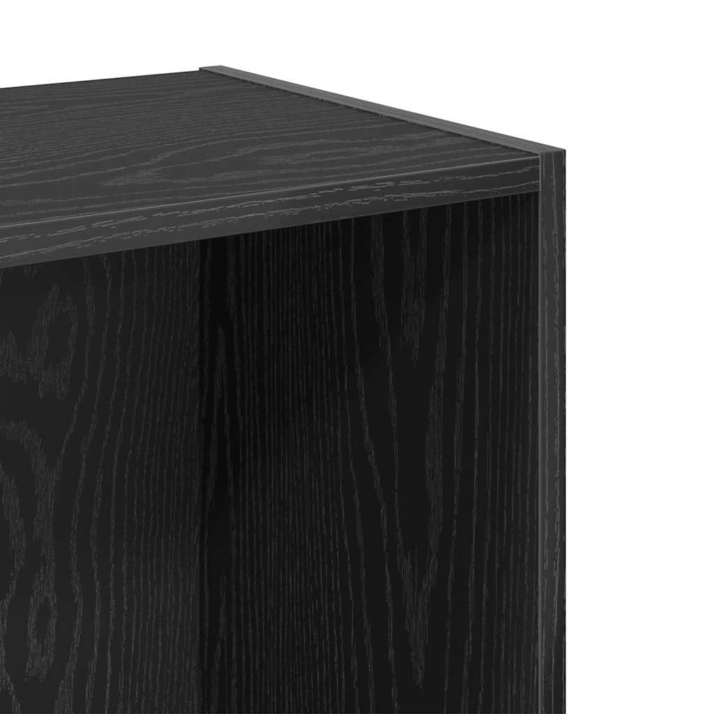 Libreria 2 Ripiani 40x30x77 cm Mobiletto da Soggiorno Nero | Organizzatore salvaspazio autoportante per soggiorno o studio con ripiani regolabili e struttura solida