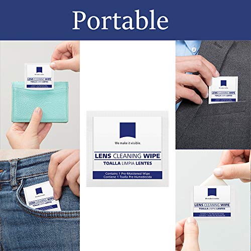 image for LLS Lens Cleaning Wipes | 200 Pre-Moistened and Individually Wrapped L