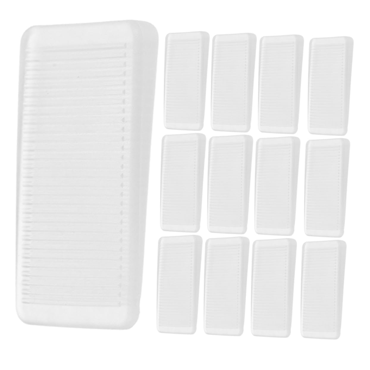 ULDIGI 16pcs Plastic Leveling Wedges Table Mat for Furniture Hard Shims for Uneven Floors Adjustable Leg Shims Protection from Scratches