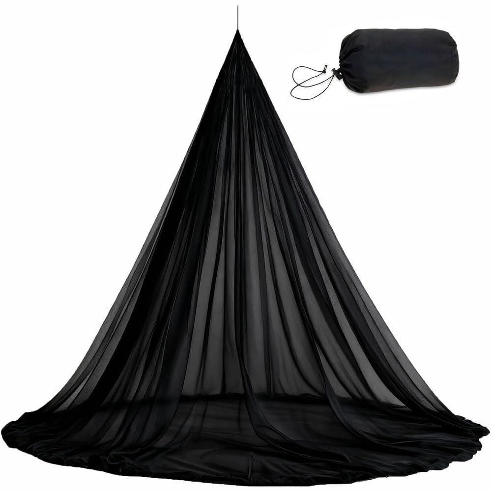 Aundhegrtt Mosquitoes Netting for Travel Outdoor Camping Culicid Tent 1PC, Polyester Texture for Picnic, Hiking, and for Sun Shading A