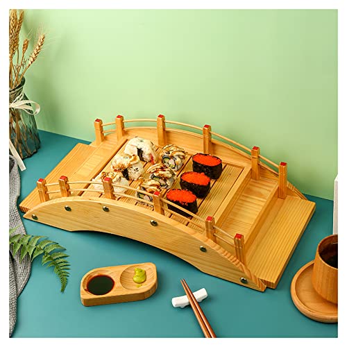 Conteneur de plateau de sashimi et vaisselle de bateau de sushi à fond amovible pour restaurant
