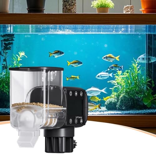 Automatic Fish Feeder - Large Programmable Pond Auto Feeder | Fish Feeder Automatic Dispenser | Programmable Feeding Machine With Digital Display Smart Food Dispenser For Daily Use Outdoor Travel - Image 5