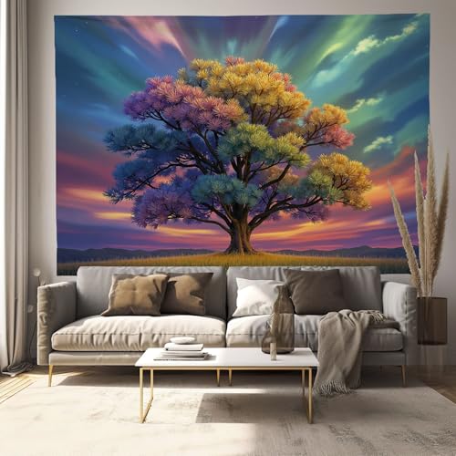 Tenture murale aurore boréale pour créer une ambiance évasion dans votre chambre
