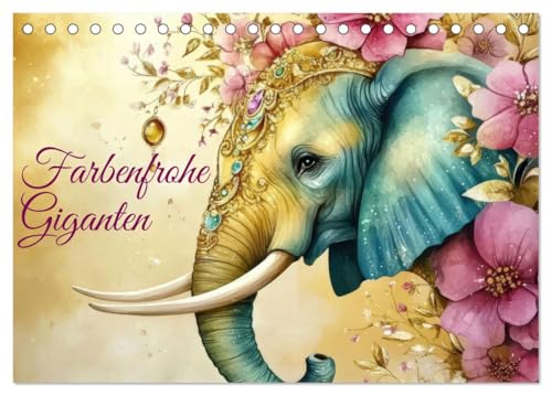 Farbenfrohe Giganten (Tischkalender 2026 DIN A5 quer), CALVENDO...