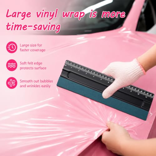 Image of Felt Squeegee, 12 Inch Vinyl Squeegee Tool Window Tint Squeegees
