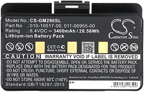 010-10517-00 011-00955-00 Battery - Replacement for Garmin GPSMAP 276,276c,296,396,376,376C,378,496,495,478,478,EGM478 3580100054300 100054300 GPS Navigator Batteries (3400mAh,8.4V,Li-ion)