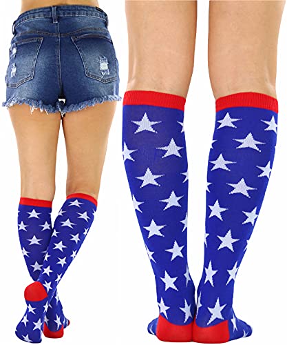 Image of ToBeInStyle Women's Acrylic Knee High Print Socks