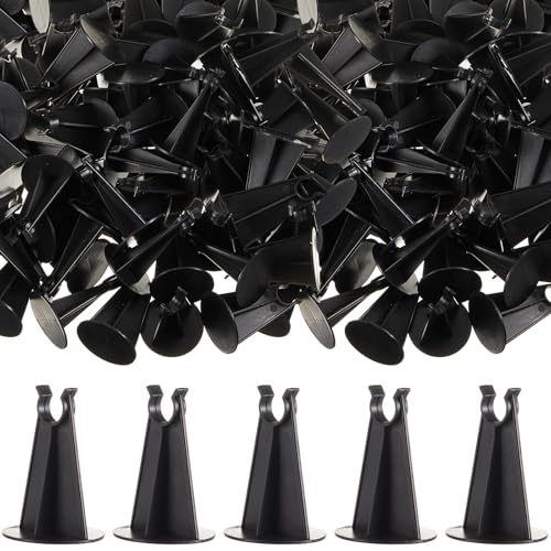 Innconee 200 Pcs 2-1/4 Inch Length x 1.97 Diameter for Plastic Rebar Chair #3 to #5 Black Heavy Construction Concrete Tool
