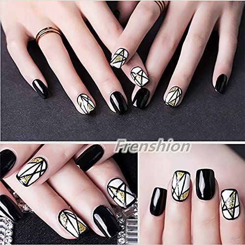 Upgraded 6Pcs 8ML Gel Liner Polish Kit Set mit Pinsel, 3D DIY Designs Lackierter UV Led Gel Nagellack, zum Malen… – Bild 4