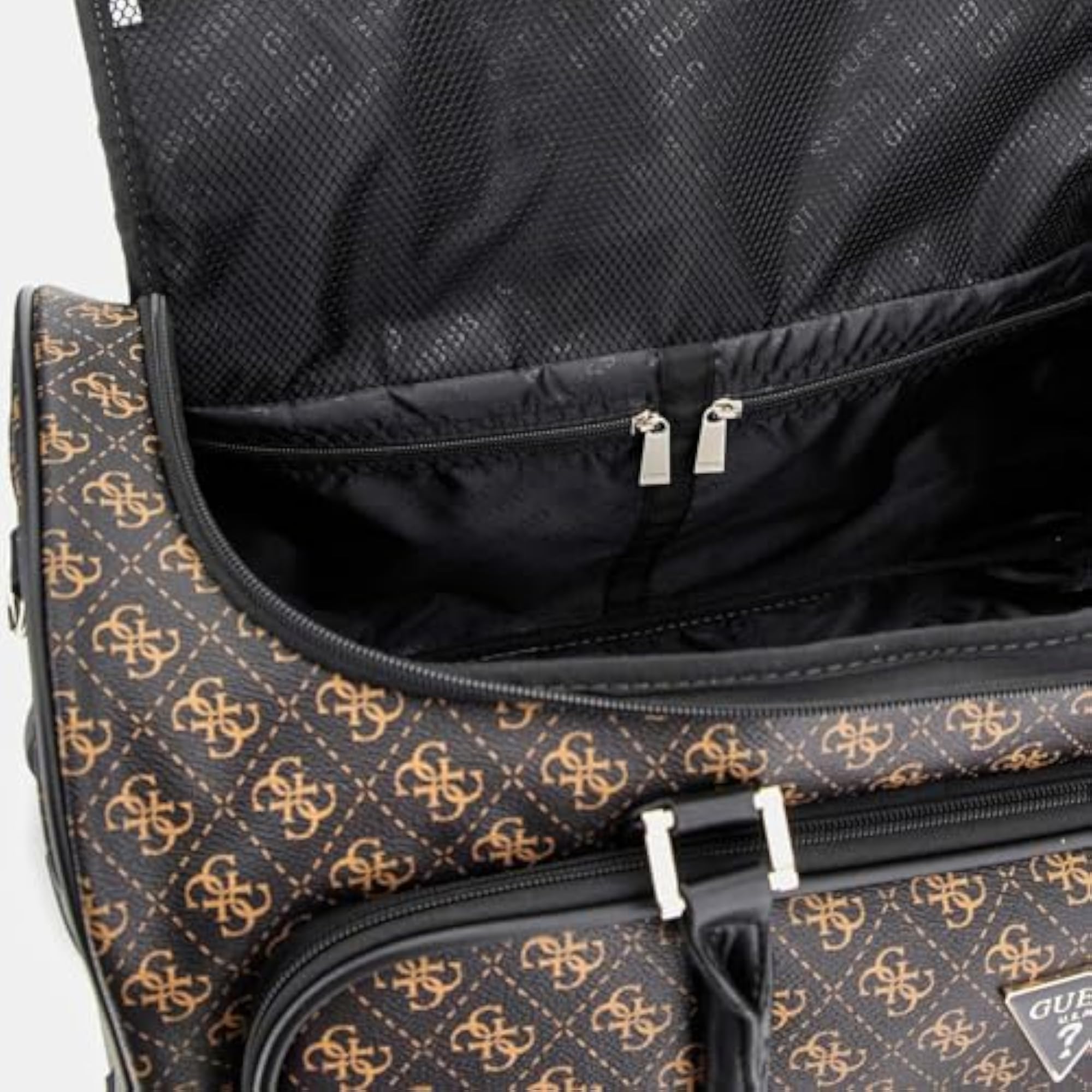 Printed Brown Women Duffel Bag