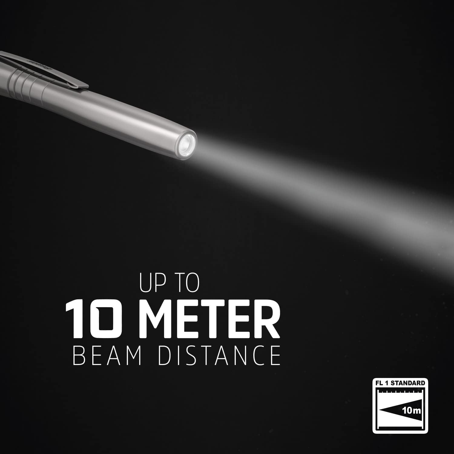 Energizer LED Pen Light Flashlight with Clip, Pocket Flashlight for Inspection, Work and Repairs, Flash Light with AAA Batteries Included, Pack of 1 : Tools & Home Improvement