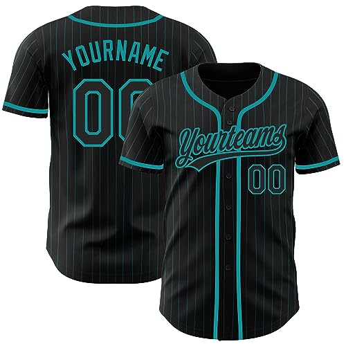 Custom Pinstripe Baseball Jersey Men Women Youth Kids Boys Printed Personalized Baseball Shirt Team Name Logo Number