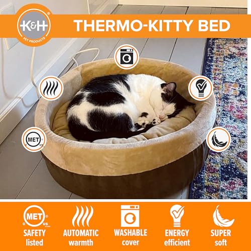 K&H Pet Products 100537793 Thermo-Kitty Bed Heated Cat Bed thumb #3