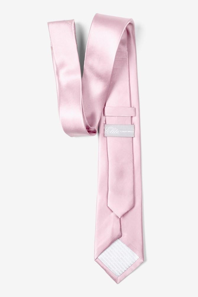 Solid Skinny Tie | Elite Solid Baby Pink