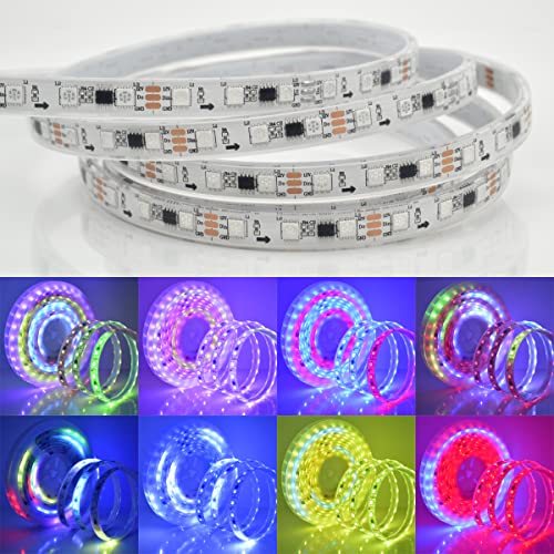 Image of 12V 2811 Pixel Programmable LED Strip Light, Fancy Dream Color, 5M /16Feet 300LED, Without Power Supply (IP68 Silicone Filled)