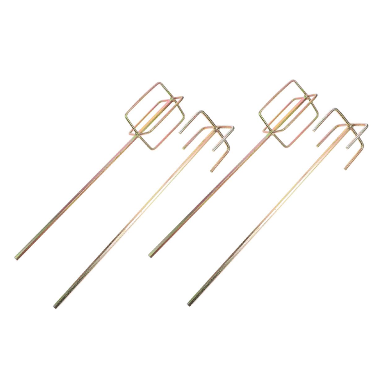 Holibanna Cement Mixer Drill Attachment 4pcs Paint Stirrer Drill Long Attachment Paddle for Electric Tools