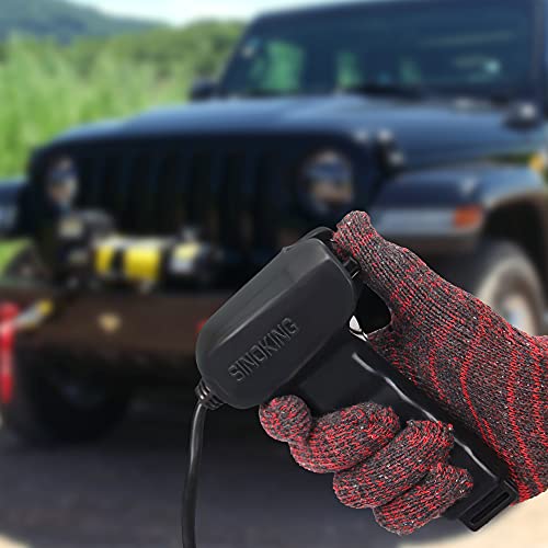 Sinoking 12V Electric Winch 12000Lb Waterproof Synthetic Rope Offroad Winch With Wireless Remote Control For 4Wd Vehicle #TOP3