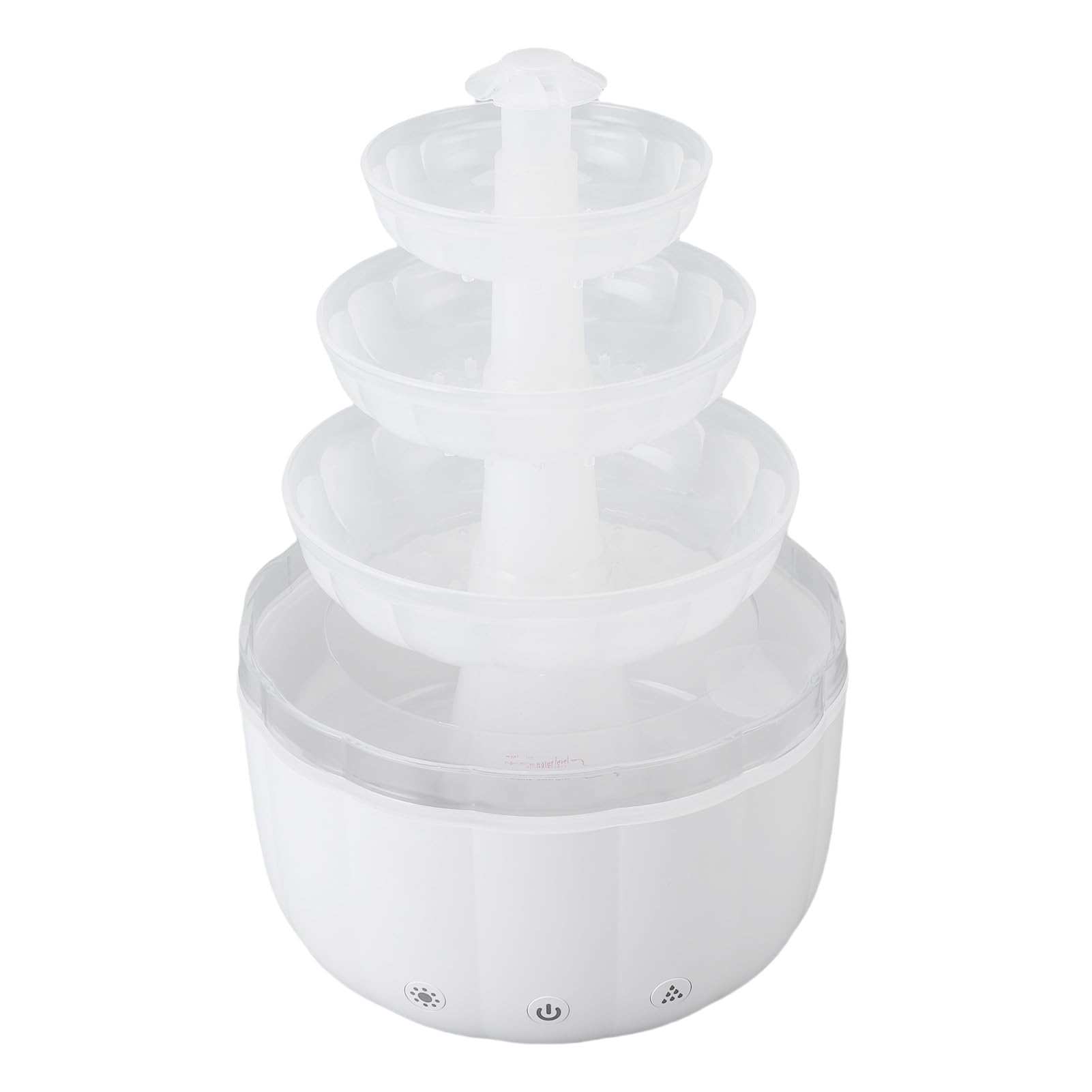 LiebeWH Difusor de Aceite Esencial de Fuente, Humidificador de Aire de Escritorio con Flujo de Agua PP, Niebla de Aromaterapia de 500 Ml, Luz Colorida, Apagado Automático Silencioso para Yoga en el