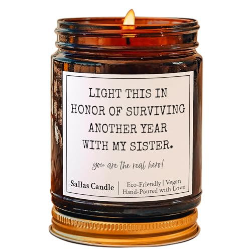 Brother in Law Gifts, Funny Gift for Brother in Law, Gift for Brother in Law from Sister in Law, Christmas Gift for Brother in Law, Gag Gift, 4Oz 9Oz Amber Candle 9 Scents