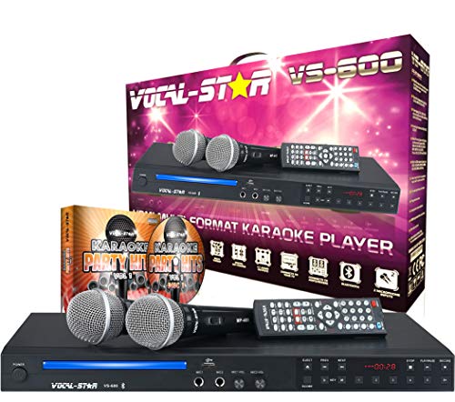 Vocal-Star VS-600 HDMI Karaoke Machine With Bluetooth Including 150 Karaoke Songs & 2 Microphones