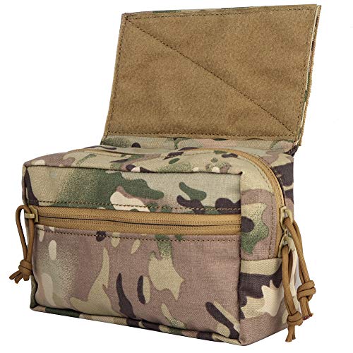Tactical Drop Pouch with Hook and Loop Multicamo Tool Pouch for Airsoft CP