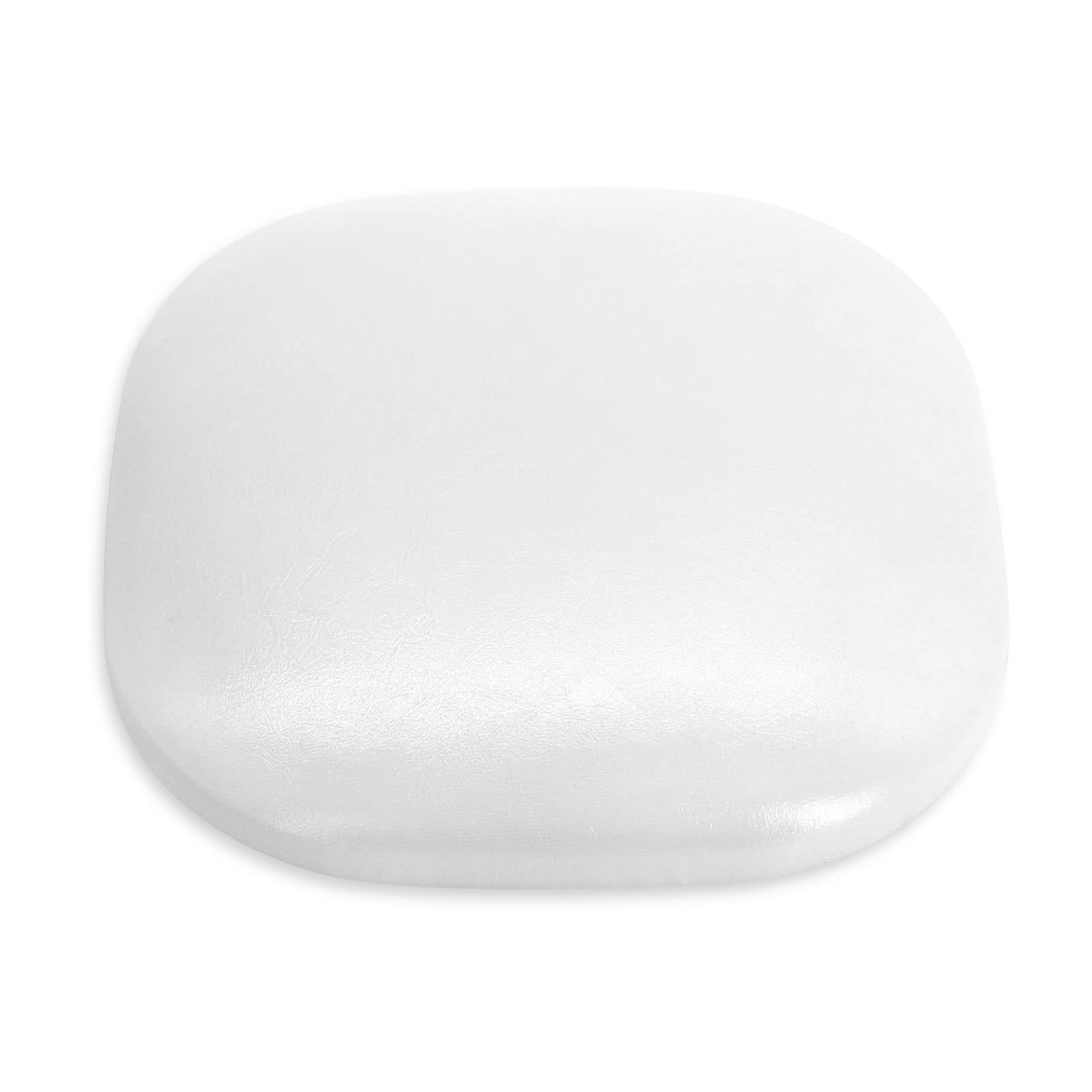 Coussin Repose-main à Ongles Manucure, Repose - Coude en Fibre de Cuir pour Bureau, Repose - Poignet Manucure Support Pad Antidérapant (Blanc)