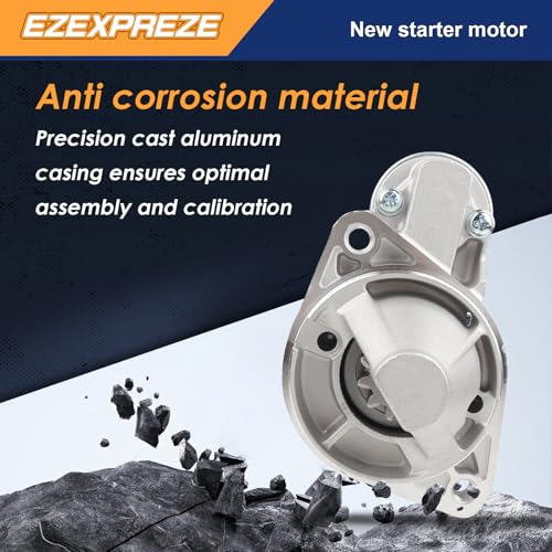 Image of Ezexpreze 17859N Starter Compatible with Nissan 2002 2003 2004 Frontier, Nissan Xterra V6 3.3L 02 03 04, 12V 1.4KW 11T CW, M000T87481 23300-4S103 17859 M0T87481 M0T87481ZC