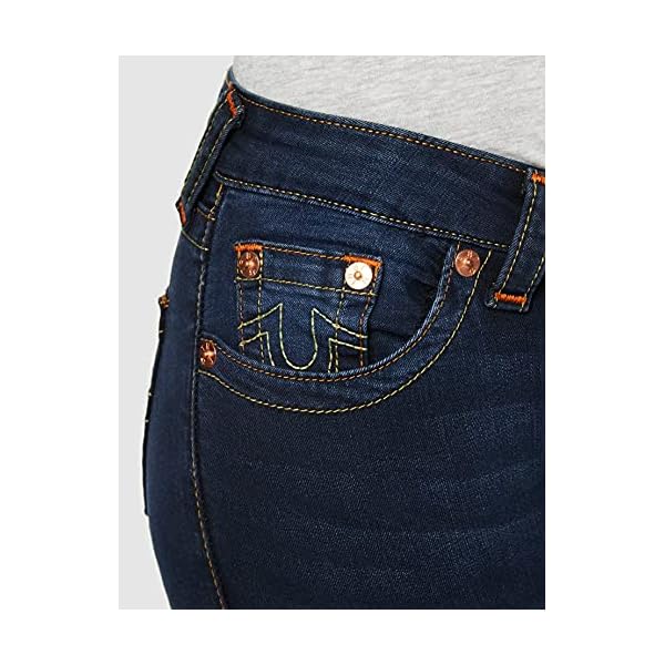 True-Religion-Womens-Jennie-Mid-Rise-Curvy-Fit-Skinny-Ankle-Jean True Religion Women's Jennie Mid Rise Curvy Fit Skinny Ankle Jean, Indigo Upgrade, 27