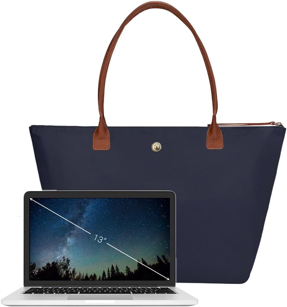 GM LIKKIE Women's Foldable Nylon Tote Bag, Lightweight Shoulder Purse with Top Handle, Spacious Hobo Bag for Work and Travel - Image 4