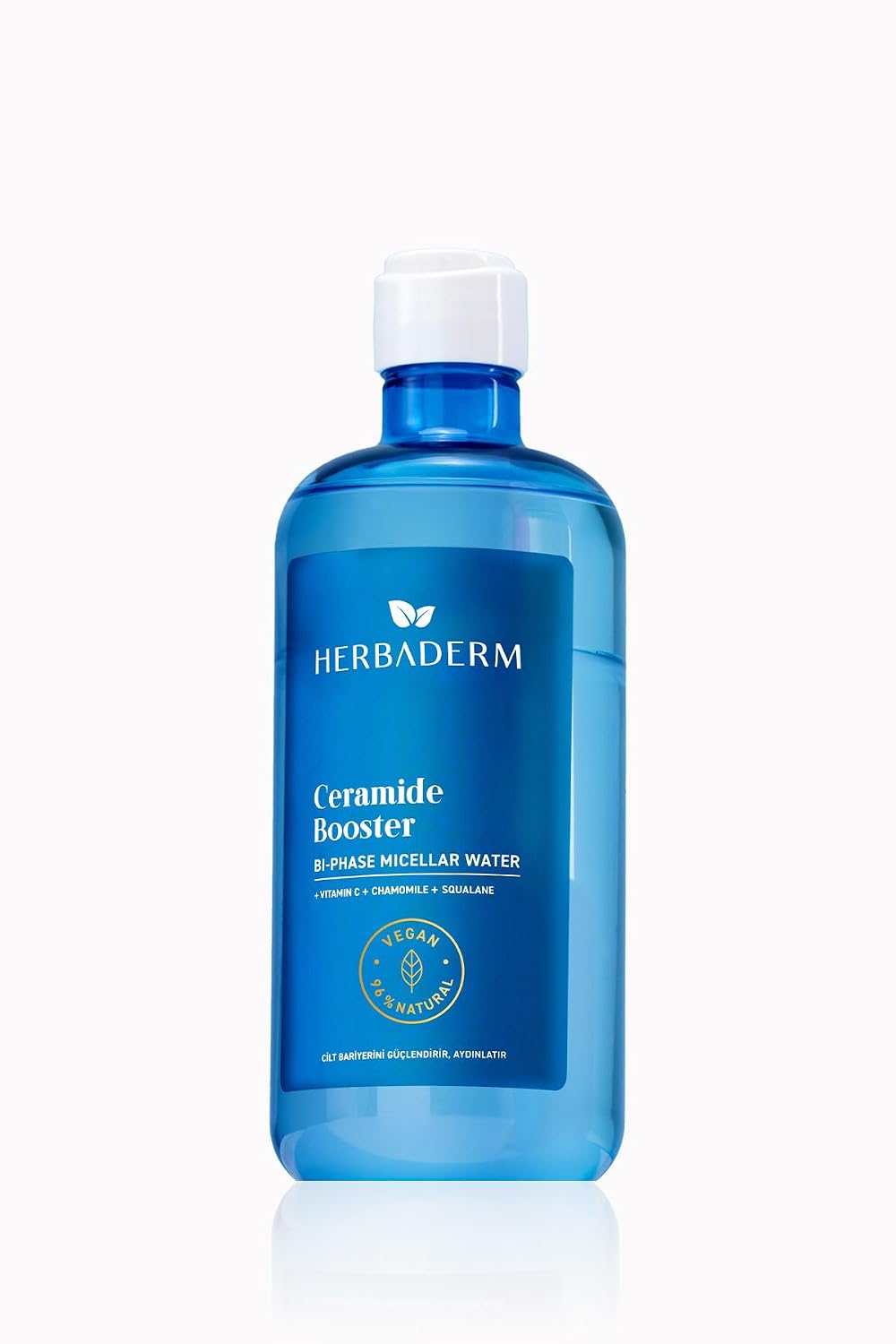 Herbaderm Ceramide Booster, Çift Fazlı Micellar Makyaj Temizleme Suyu 500 Ml
