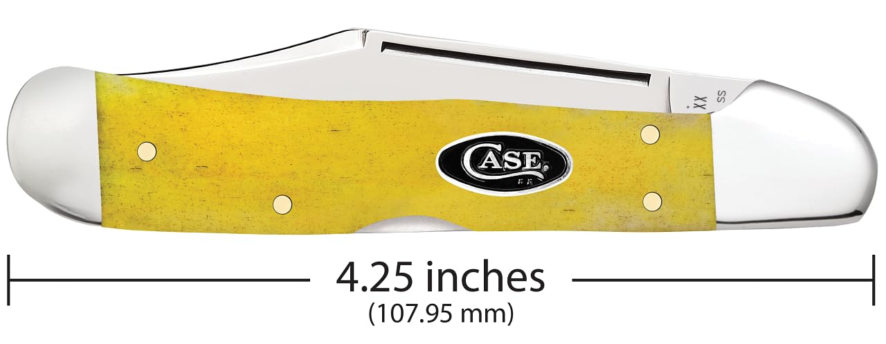 Amazon.com: Case XX Pocket Knife COPPERLOCK - SMOOTH YELLOW BONE