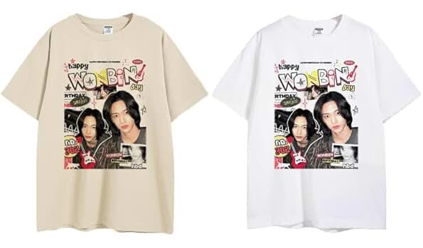 Amazon.co.jp: [さん店] RIIZE ウォンビン グッズ Tシャツ 誕生