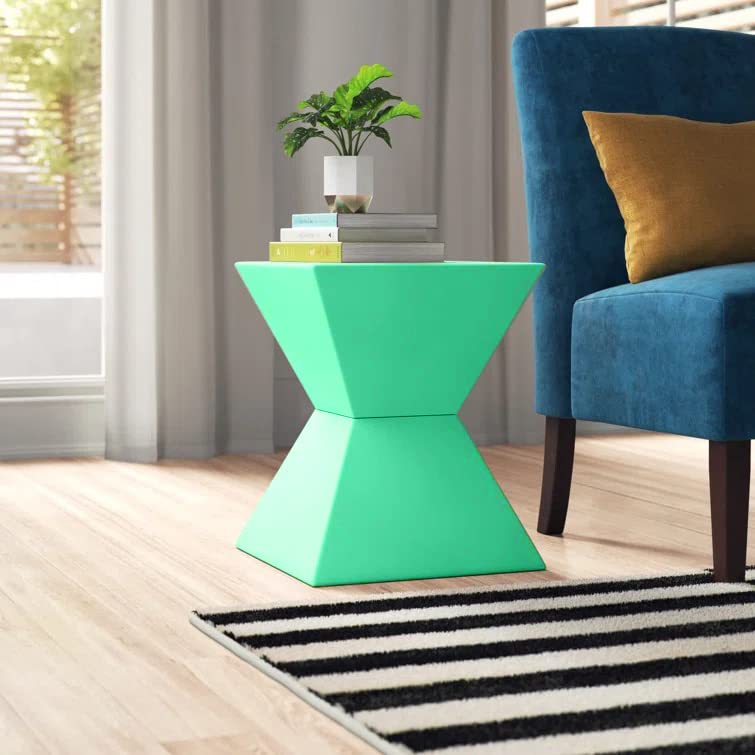 Image of Brown Arts Shoppee Craetive Side Table, Nightstand Coffee End Table for Living Room, Bedroom, Small Spaces Side Table for Living Room (Green) (Green)