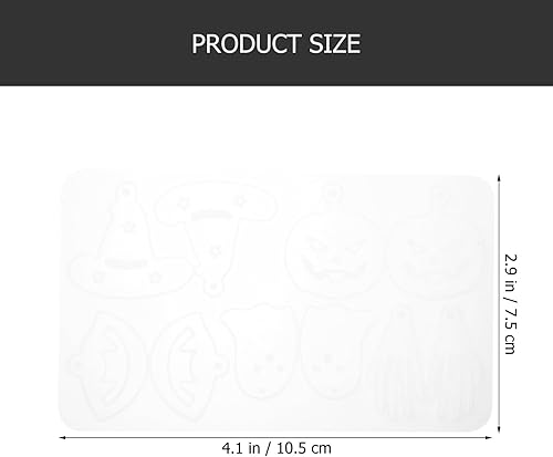 Miniatura 6 de EXCEART Moldes de resina para aretes de Halloween, sombrero de bruja de calabaza, pendiente fantasma, molde de silicona para fundición de epoxi para