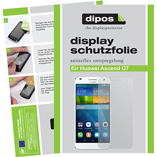 dipos I 2X Protector de Pantalla Mate Compatible con Huawei Ascend G7 pelicula Protectora