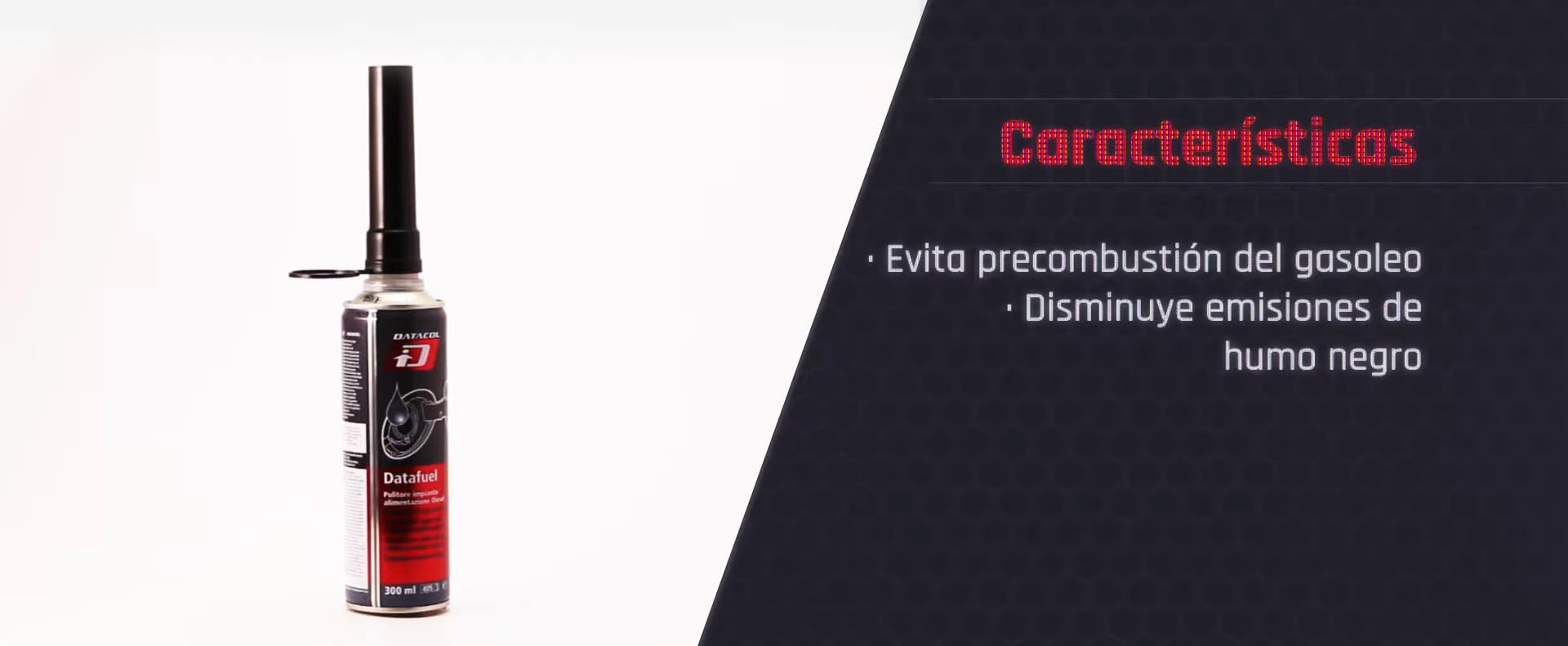 Limpia inyección DATAFUEL, aditivo profesional para circuito inyección, desbloquea, desincrusta y lubrica bombas, inyectores, válvulas de admisión y descarga y toda la cámara de combustión, 300ml. (6)