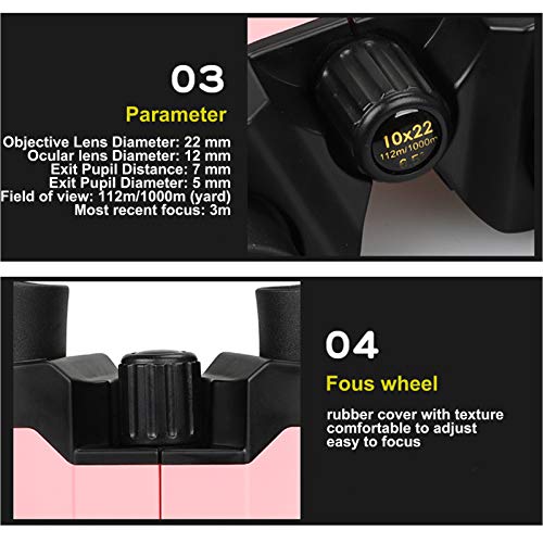 DECDEAL Binóculos para crianças ao ar livre, binóculos para iniciantes, mini portáteis, binóculos pa