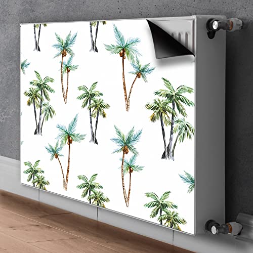 Cache radiateur vert magnétique 100x60cm tapis décoratif cache aeration - 3
