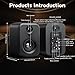 AIYIMA S400 Upgraded 2.1 Active Bookshelf Speaker, 3 Inch (7.6 cm) 80 W HiFi Stereo Active Speaker, Bluetooth 5.3, Optical, USB, RCA, Sub-Out, Bluetooth Bookshelf Speaker for PC & Home Cinema