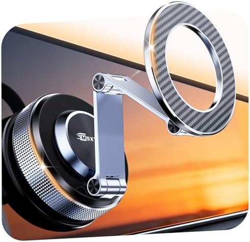 MSXTTLY Handyhalterung Auto–Vmag S3 2026 Magnetische Handyhalterung Auto mit Metall-Dual-Fold-Arm & Erweiterter Reichweite, Kompatibel mit iPhone 18 Pro Max,17-12 & Android (mit Ma