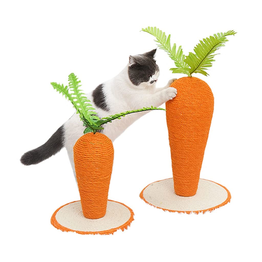 Tour de griffe pour chat avec arbre à chaton en forme de carotte amusante