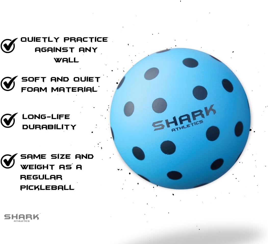 Quiet Pickleball Balls - Indoor Practice Foam Pickleball Training Balls, Soft & Silent Pickleball Balls, 2-Pack