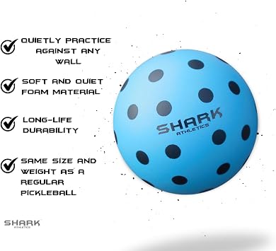 Quiet Pickleball Balls - Indoor Practice Foam Pickleball Training Balls, Soft & Silent Pickleball Balls, 2-Pack