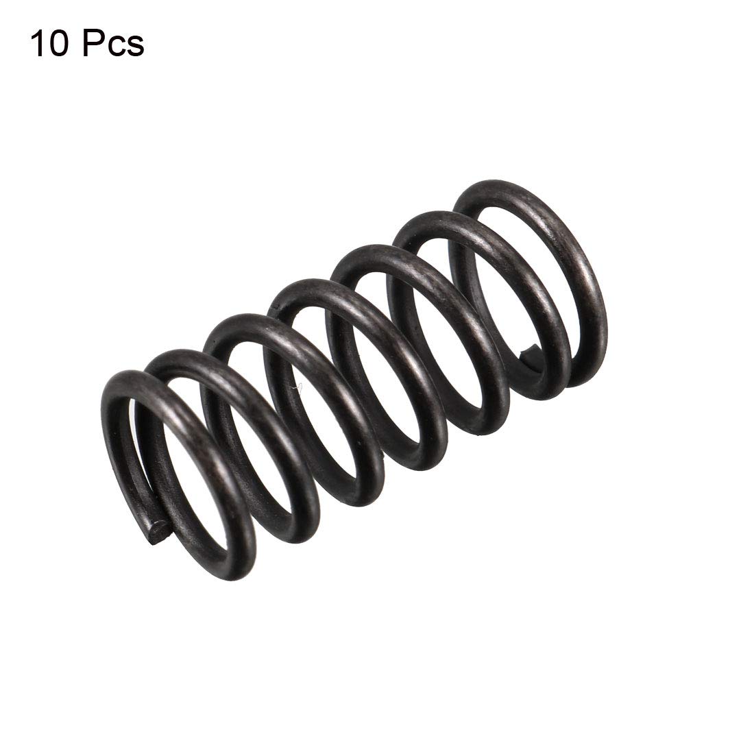 Ressorts De Compression Acier Inoxydable 304 - 10 Pièces - Diamètre Fil 0,85 Mm, Diamètre Extérieur 10 Mm, Longueur 70 Mm - Force 1,26 Kg