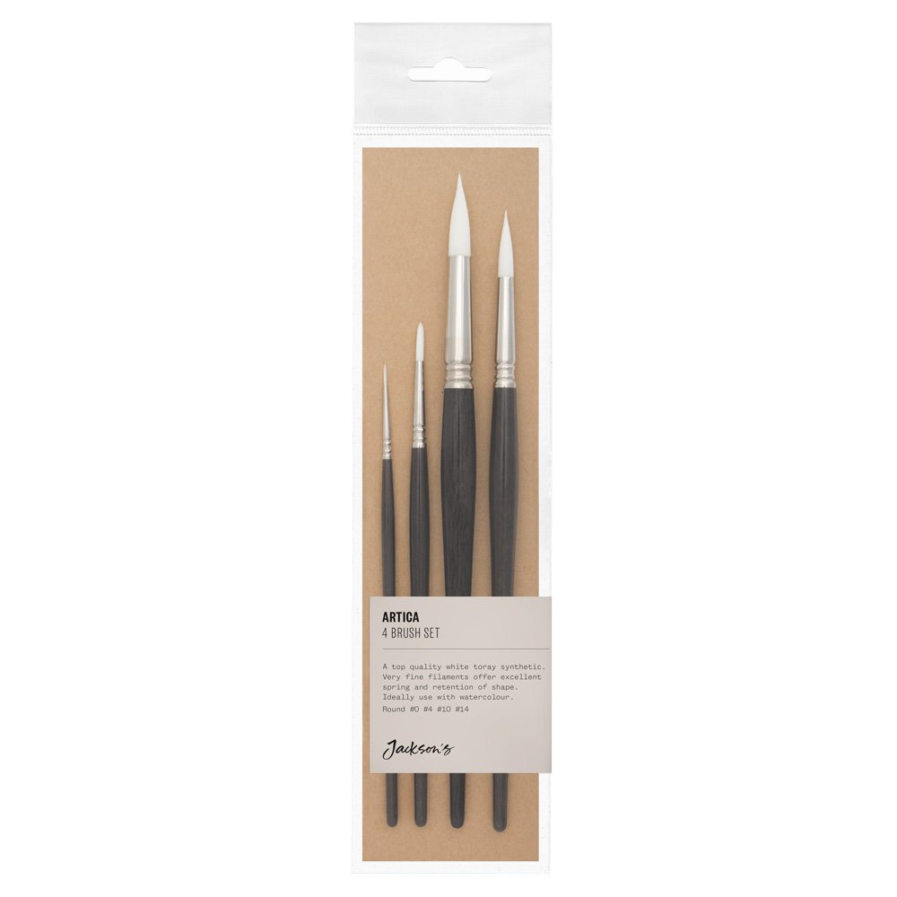 Jackson's : Artica : White Toray : Synthetic Brush : Series 111 : Set of # 0 ...