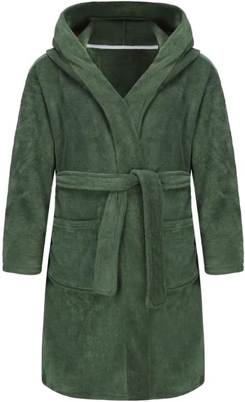 男の子、女の子用バスローブ ソフトタオル フード付きローブ テリークロス コットンバスローブ