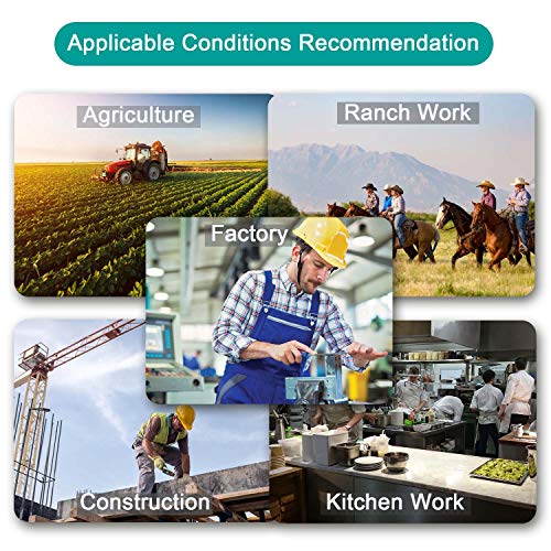 Men's Work Boots Soft Toe Slip On Waterproof Slip Resistant Anti-Puncture Safety Work Shoes,Black,7.5,8023