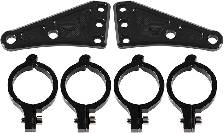 CNC Headlight Lamp Mount Bracket for 41mm Fork Tubes Motorbike Universal Pair