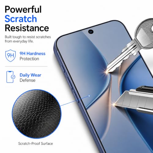 Image of FIRST MART Military-Grade Matte Anti-Glare Tempered Glass for Vivo V70 FE (6.83 Inch) With Installation Kit | Edge to Edge Coverage |Anti Glare, Bubble-Free [2 Pack]