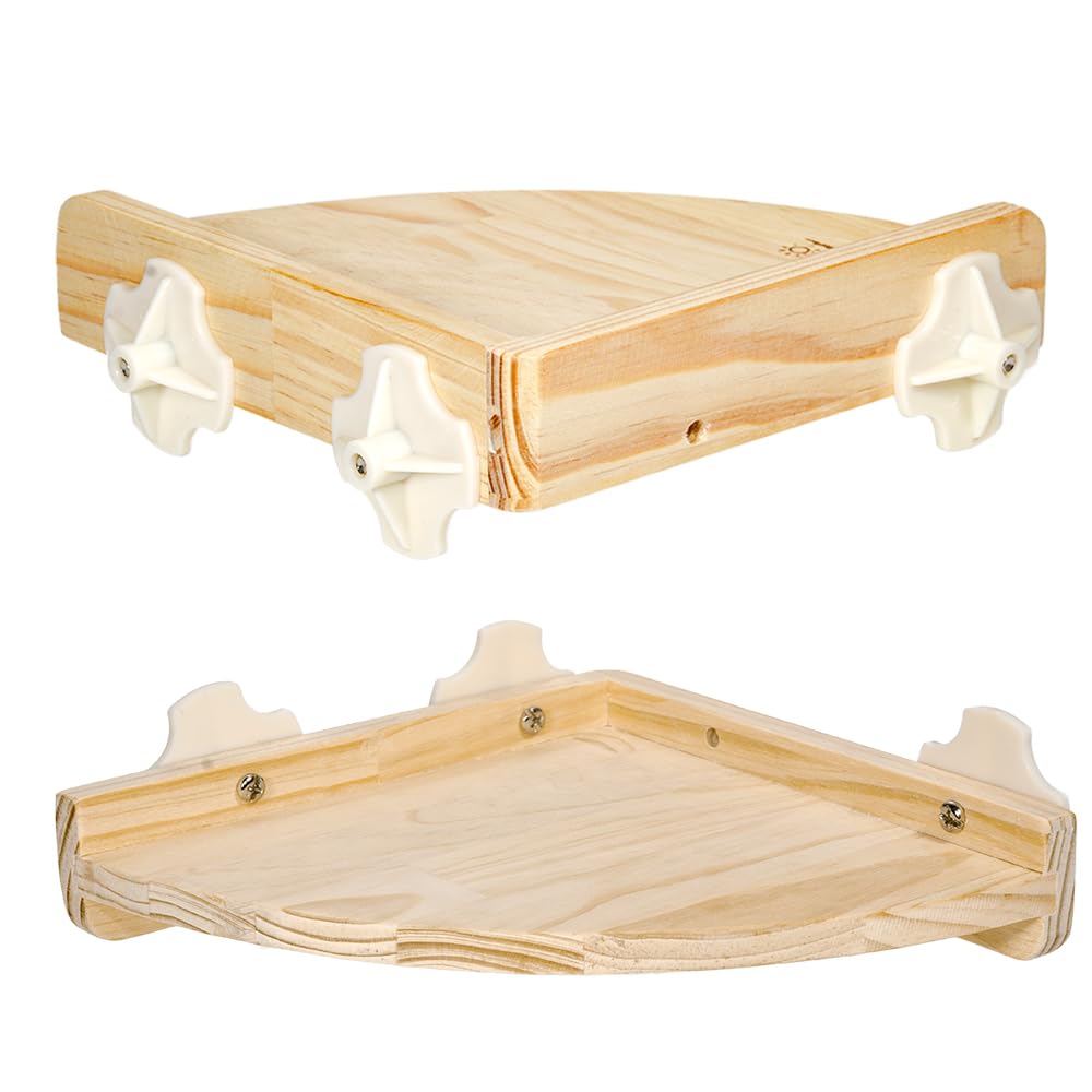 Amazon | 三晃商会 SANKO 木製コーナーステージ 小 | Sanko | 飼育